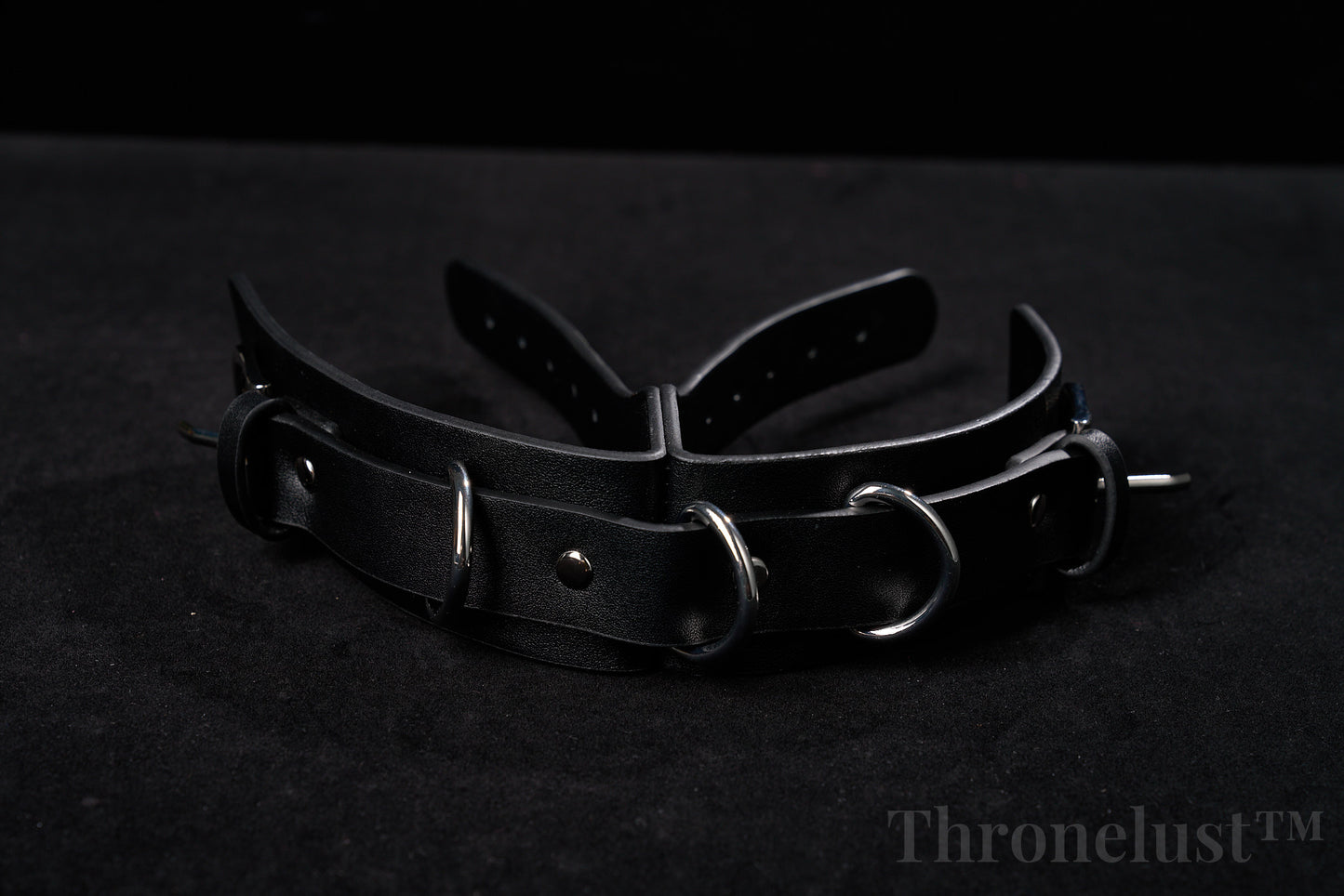 Padded PU Leather Wrist Cuffs with D-Ring – Adjustable BDSM Restraints