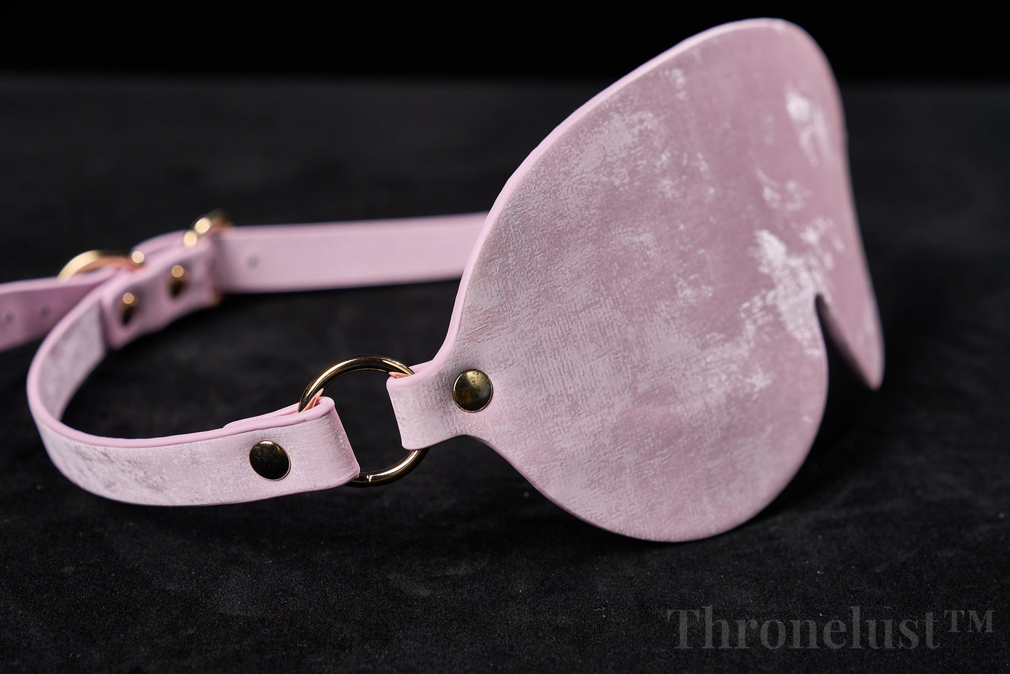 3-Piece PU Leather BDSM Play Set – Paddle, Blindfold & Collar (Pink)