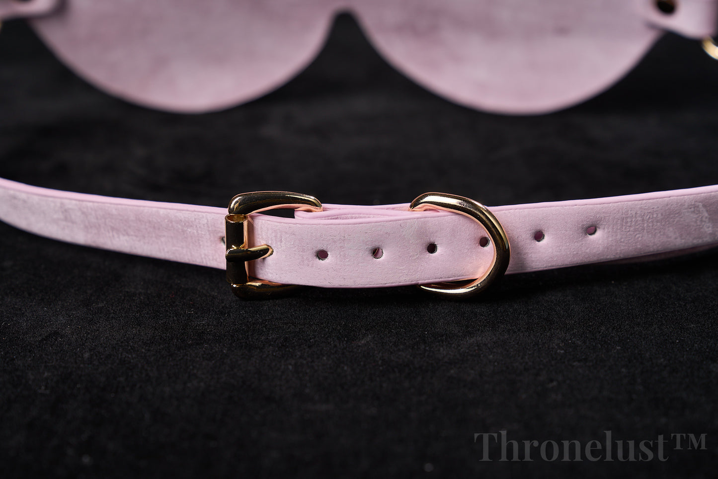 3-Piece PU Leather BDSM Play Set – Paddle, Blindfold & Collar (Pink)