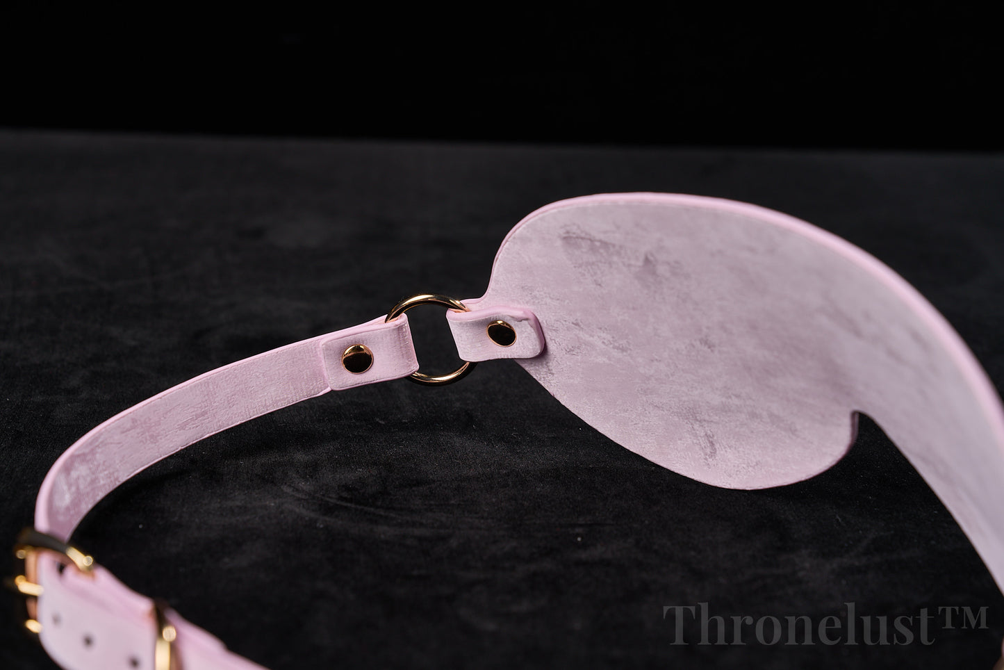 3-Piece PU Leather BDSM Play Set – Paddle, Blindfold & Collar (Pink)