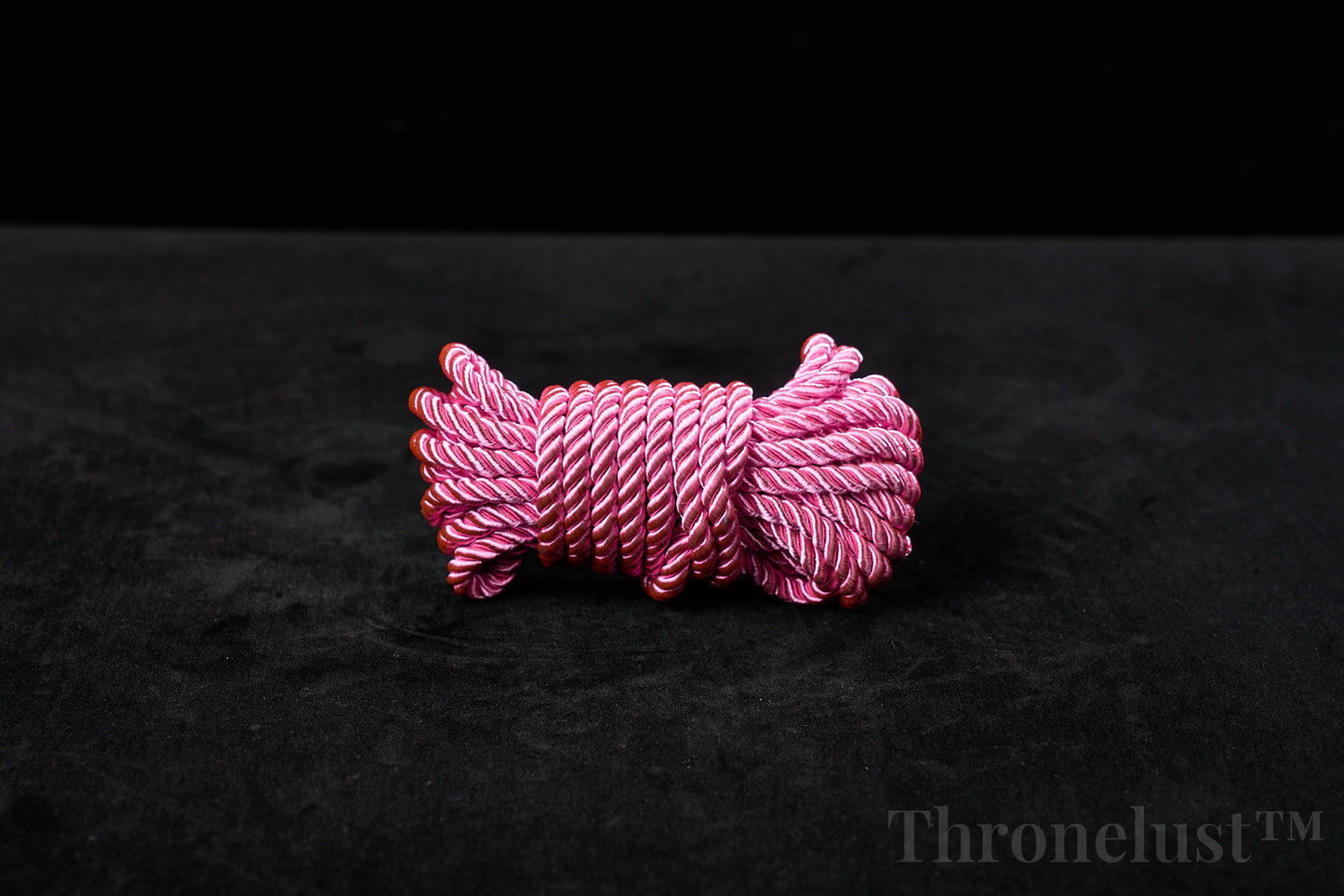 Soft Braided Bondage Rope – 5m Silk-Feel Polyester, Red/Pink/Black