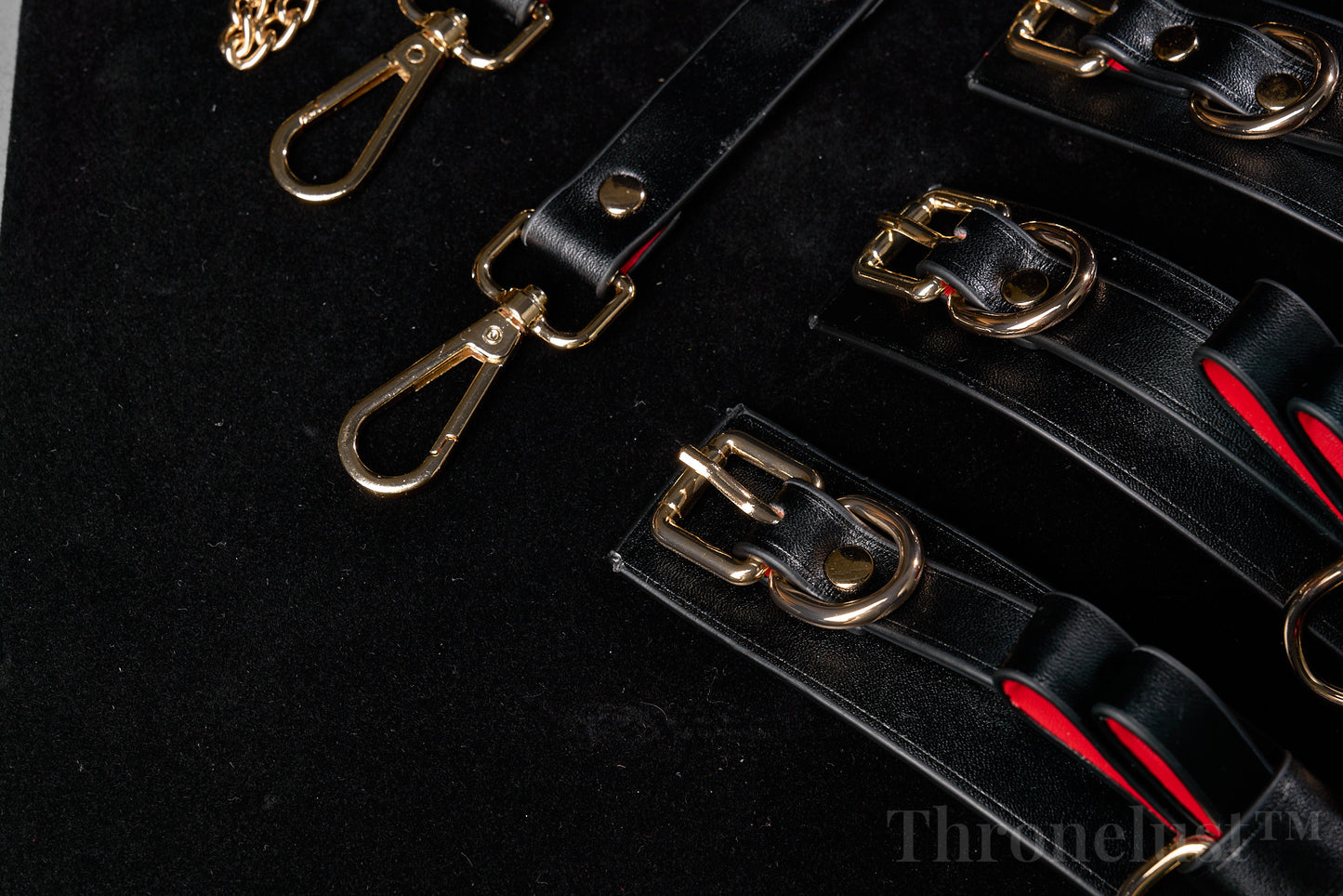 Luxury Bowknot Bondage Set – Leather Collar, Cuffs, Ankle Restraints, Leash & Eye Mask | BDSM Restraint Kit