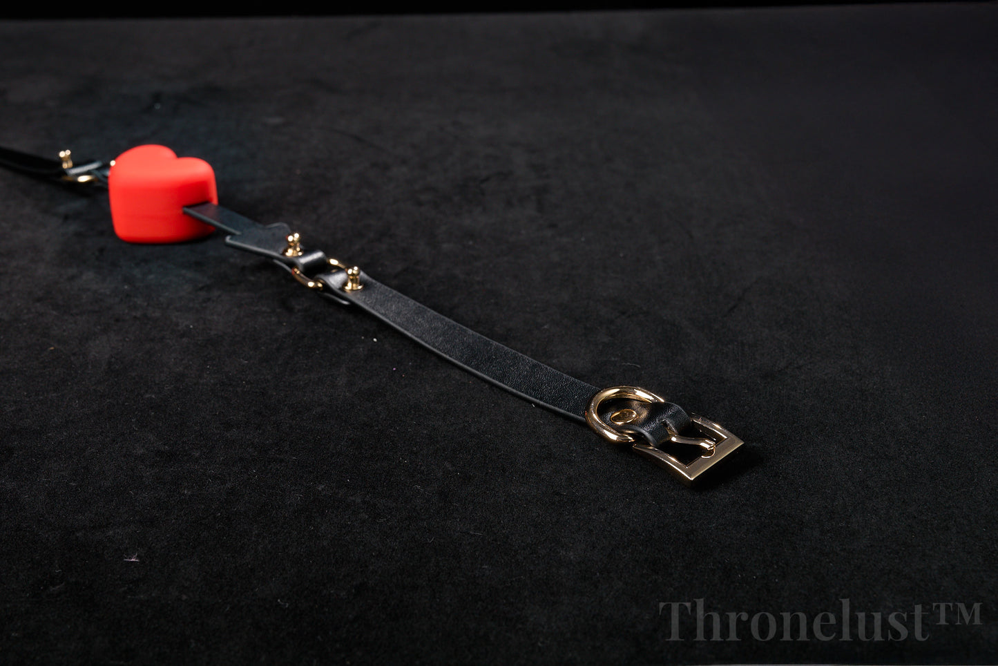 Heart-Shaped BDSM Collar with Leash – Adjustable PU Leather Restraint | Fashion Bondage Gear