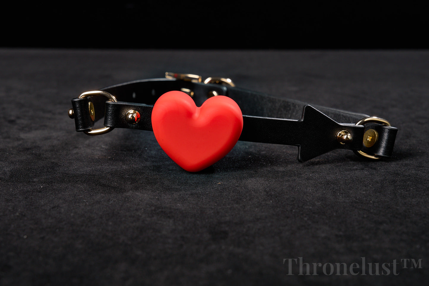 Heart-Shaped BDSM Collar with Leash – Adjustable PU Leather Restraint | Fashion Bondage Gear