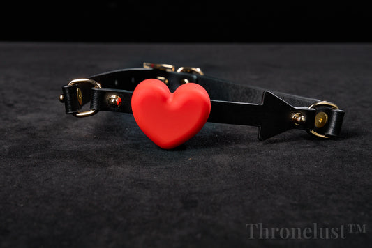 Heart-Shaped BDSM Collar with Leash – Adjustable PU Leather Restraint | Fashion Bondage Gear