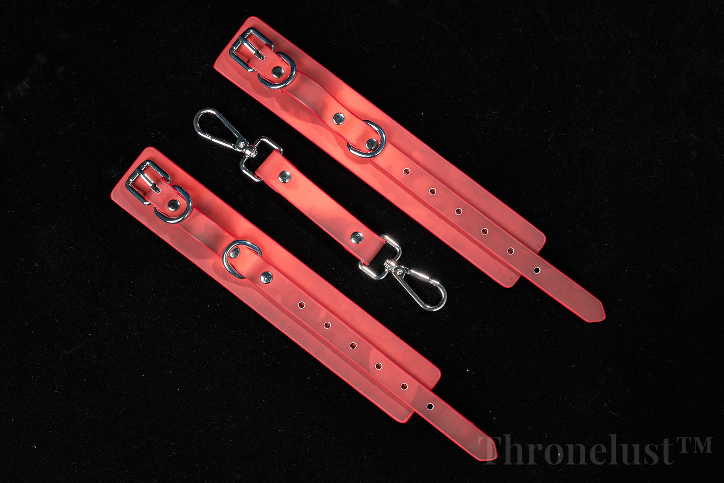 Color-Changing PU Leather Cuffs Set – Adjustable Wrist & Ankle Restraints | BDSM Gear