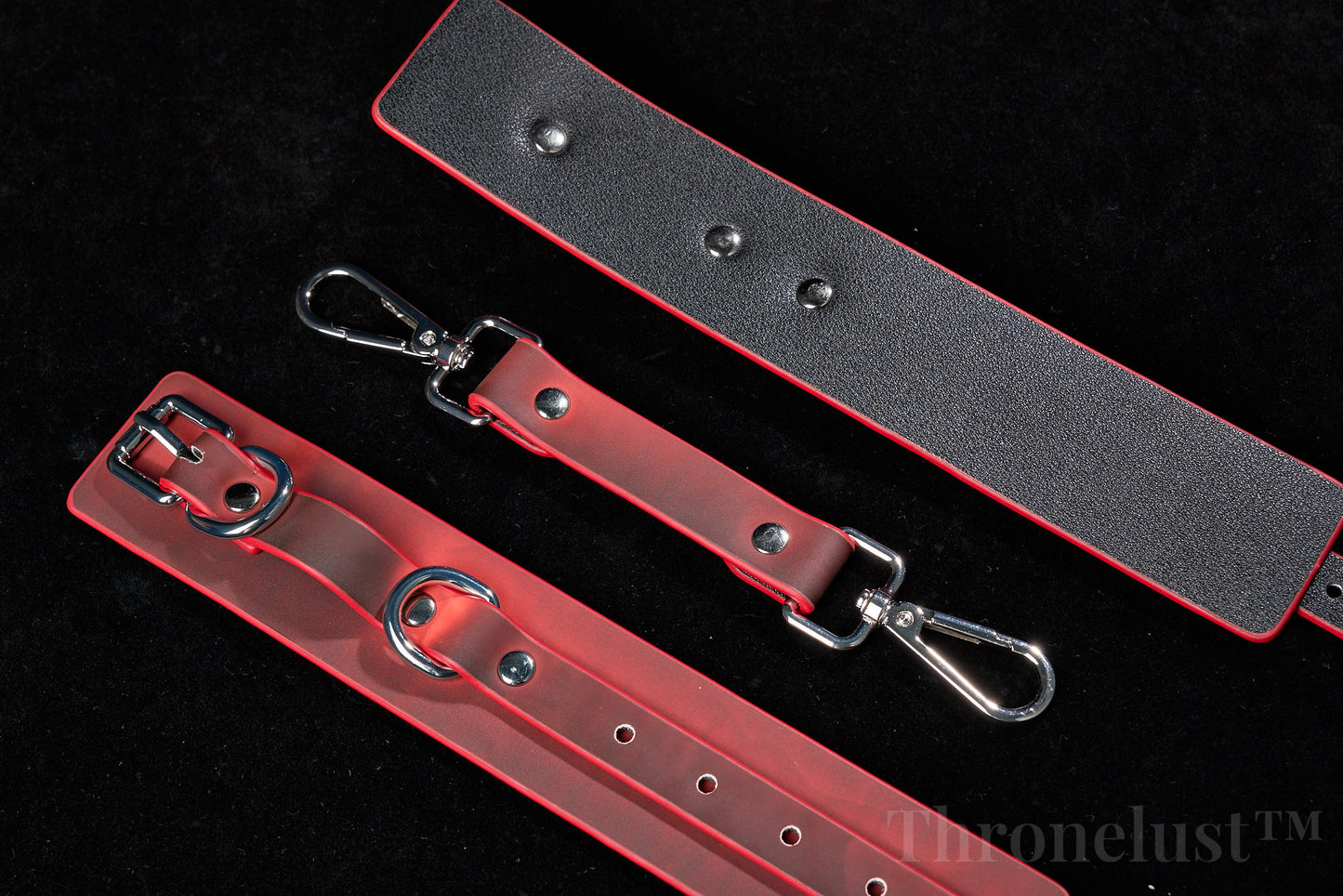 Color-Changing PU Leather Cuffs Set – Adjustable Wrist & Ankle Restraints | BDSM Gear