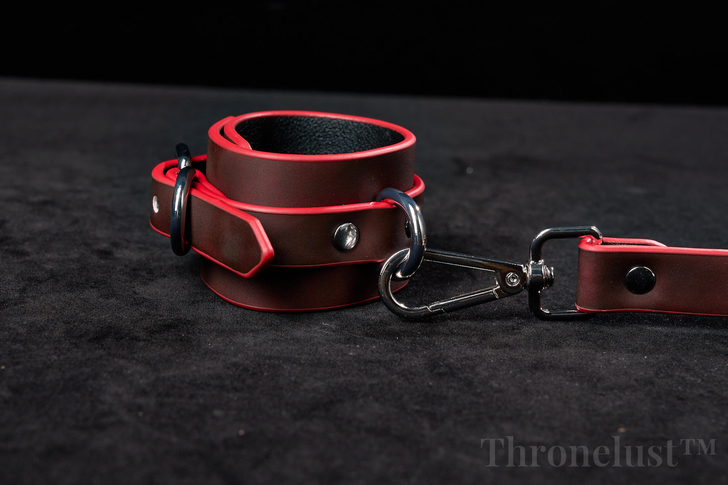 Color-Changing PU Leather Cuffs Set – Adjustable Wrist & Ankle Restraints | BDSM Gear