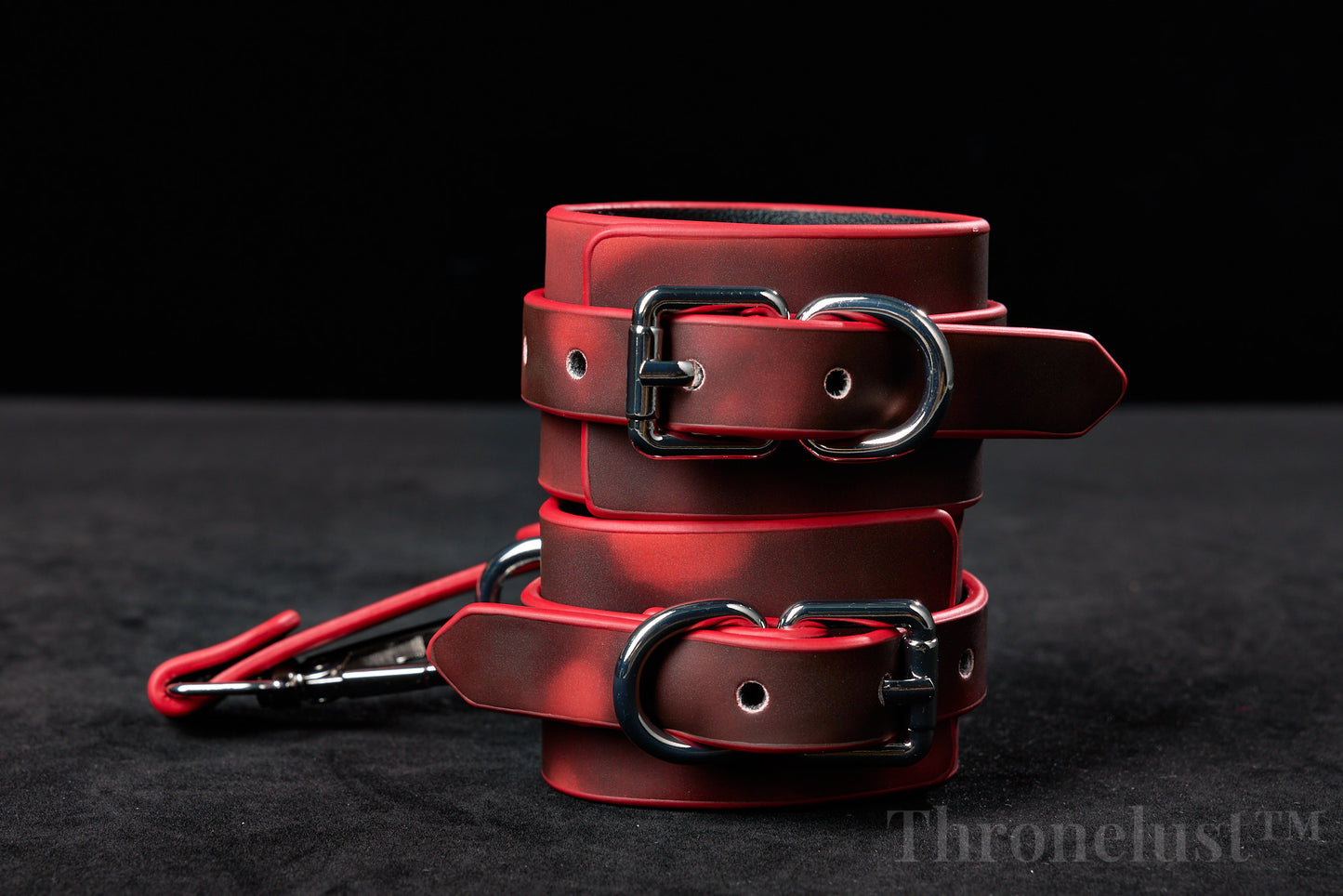 Color-Changing PU Leather Cuffs Set – Adjustable Wrist & Ankle Restraints | BDSM Gear