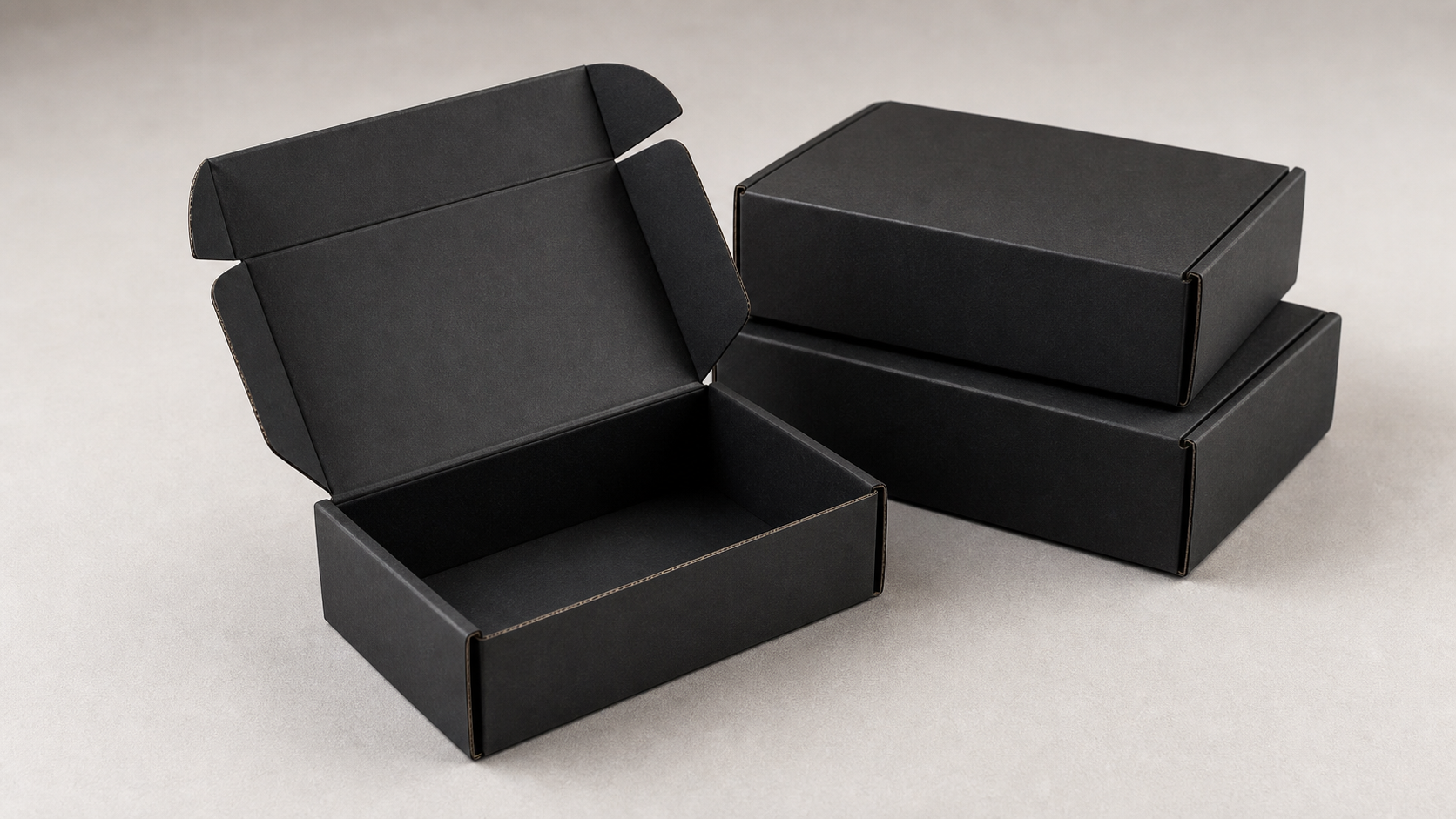 Discreet black mailer packaging used for Thronelust orders